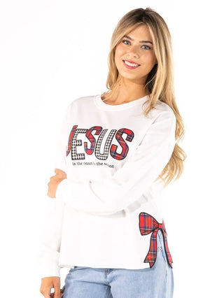 Simply Southern Jesus Bow Crewneck