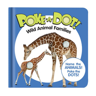 Melissa & Doug Poke-a-Dot Wild Animal Families interactive board book