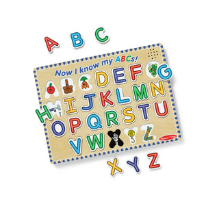 Melissa & Doug Lift & See Peg Puzzle Alphabet