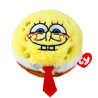Ty Beanie Bouncer SpongeBob SquarePants plush in yellow