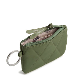 Vera Bradley Zip ID Pouch with Breakaway Lanyard Bronze Green