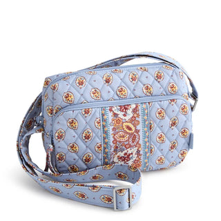 Vera Bradley Becker Camera Bag Crossbody Blue Leaf