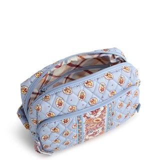 Vera Bradley Becker Camera Bag Crossbody Blue Leaf