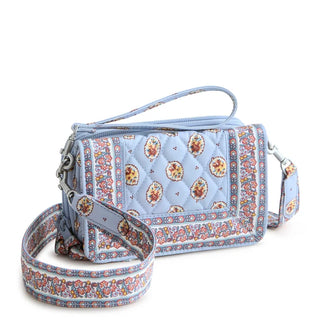 Vera Bradley Carlow Crossbody Blue Leaf
