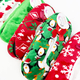 Christmas Theme Fuzzy Slippers
