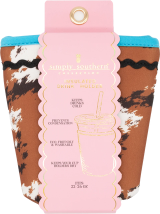 Simply Southern Small Drink Sleeve Cow