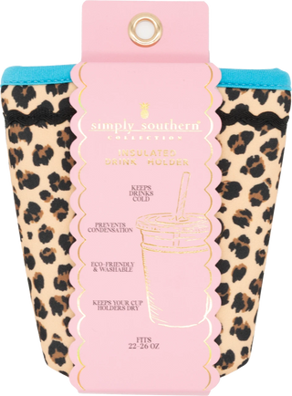 Simply Southern Small Drink Sleeve Leopard