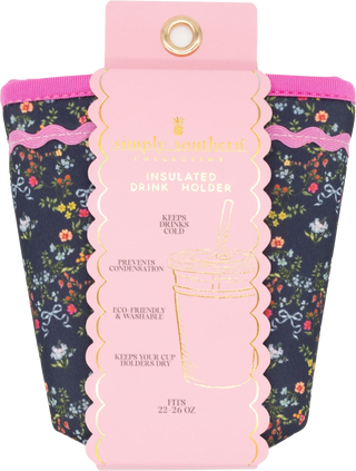Simply Southern Small Drink Sleeve Ribbon Flower
