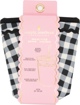 Simply Southern Small Drink Sleeve Gingham