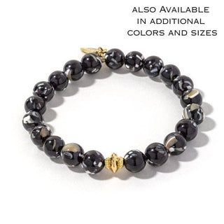 Olive Bracelet: Black / Plus Size 8"
