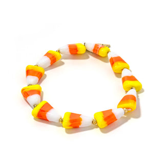 Candy Corn Bracelet: Plus Size 8"