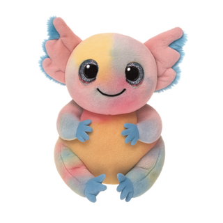 Ty Beanie Bellies Loxie axolotl plush in pastel colors