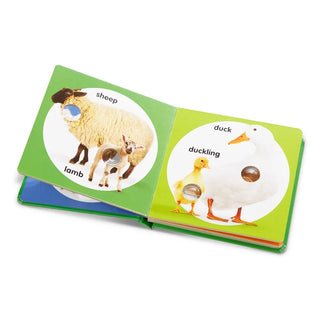 Melissa & Doug Poke-a-Dot Farm Animal Families interactive board book