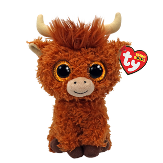 Ty Beanie Baby Alfie highland cow plush