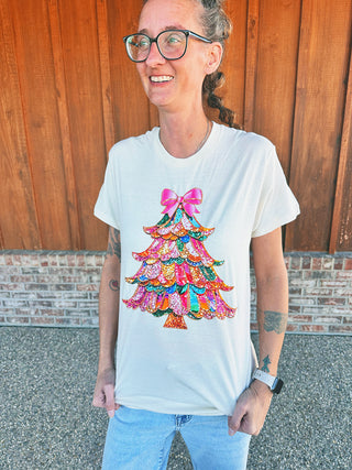 Sparkle Tree Short Sleeve
