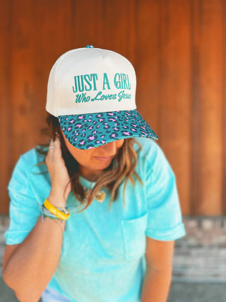 Zenana Just A Girl Who Loves Jesus Canvas Cap Cougar