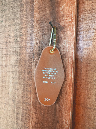 Zox Progress Not Perfection Bible Verse Keychain
