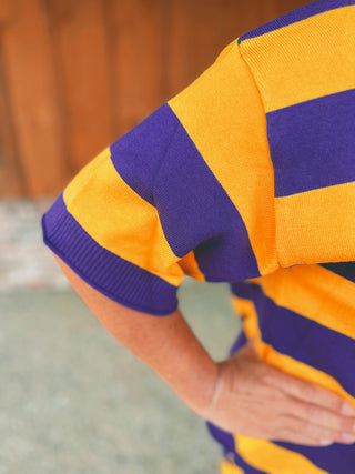 Gameday Striped Lightweight Sweater Lounge Set