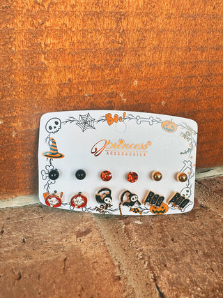 Cute Halloween Theme Post Earring Set