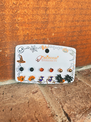 Cute Halloween Theme Post Earring Set