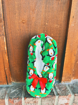 Christmas Theme Fuzzy Slippers