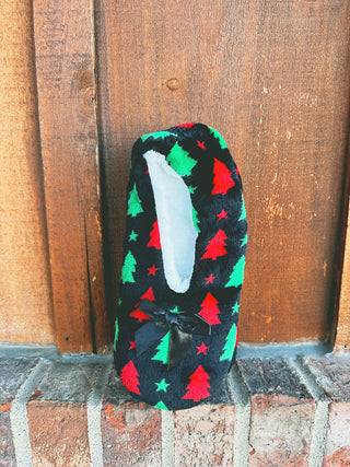 Christmas Theme Fuzzy Slippers