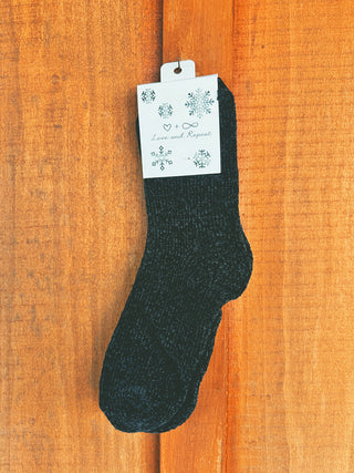 Soft Textured Solid Chenelle Socks