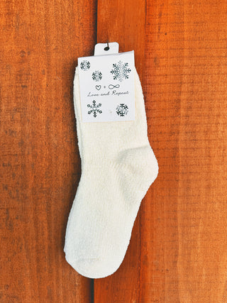 Soft Textured Solid Chenelle Socks