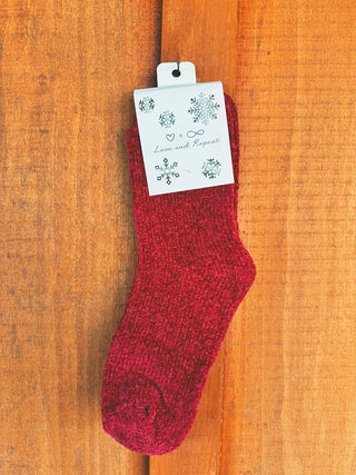 Soft Textured Solid Chenelle Socks