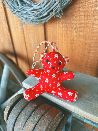 Vera Bradley Bitty Bear bag charm in Beary Ditsy print