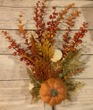 Berry Pumpkin Sprig 32”