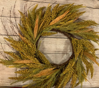 Heather Gold Wreath 24”