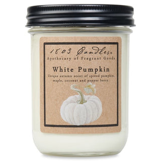 1803 White Pumpkin Soy Jar Candle