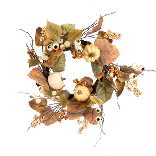 Mixed Pumpkin Wreath