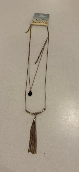 Gold tassel necklace