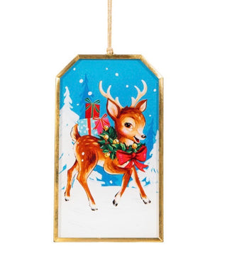 Nostalgic Glass Ornament, Reindeer