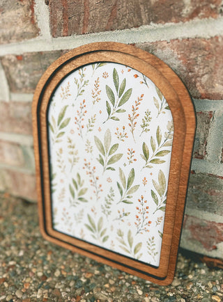 Arch Top Framed Art Still Life 8x11