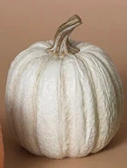 Resin Harvest Pumpkin, White