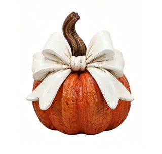 Halloween Pumpkin w/Bow, Orange