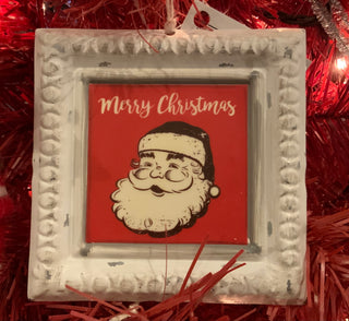 Merry Christmas Santa Ornament