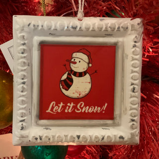 Let it Snow Snowman Ornament