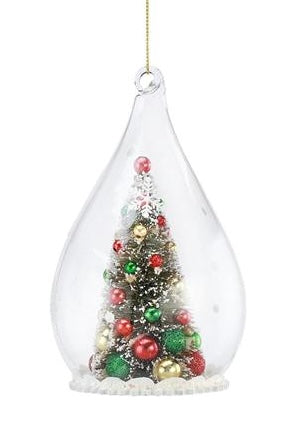 Frosted Christmas Tree Ornament Style 2