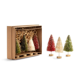 Mini Bottle Brush Tree Set