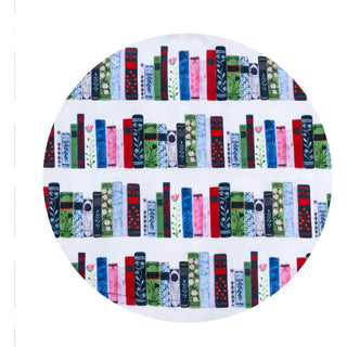 Pavilion Gift Book Lovers tote bag, alternate view of book-print lining