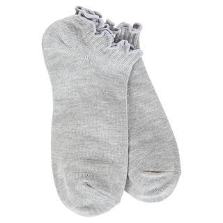 World's Softest Socks Weekend Low Ruffle Heather Gray