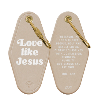 Zox Love Like Jesus Bible Verse Keychain