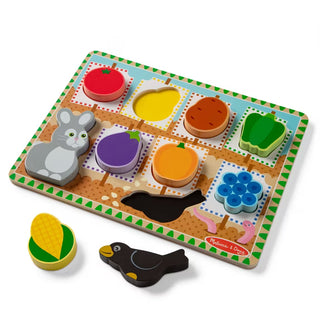 Melissa & Doug Colorful Garden chunky wooden puzzle