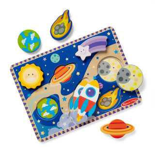 Melissa & Doug Space chunky wooden puzzle