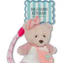 Simply Southern plush gingham bow bag charm for bags, backpacks or keys