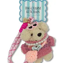 Simply Southern plush sunglasses bag charm with Simply Southern logo